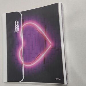 NWOT Mead Trapper Keeper with Neon Heart Design